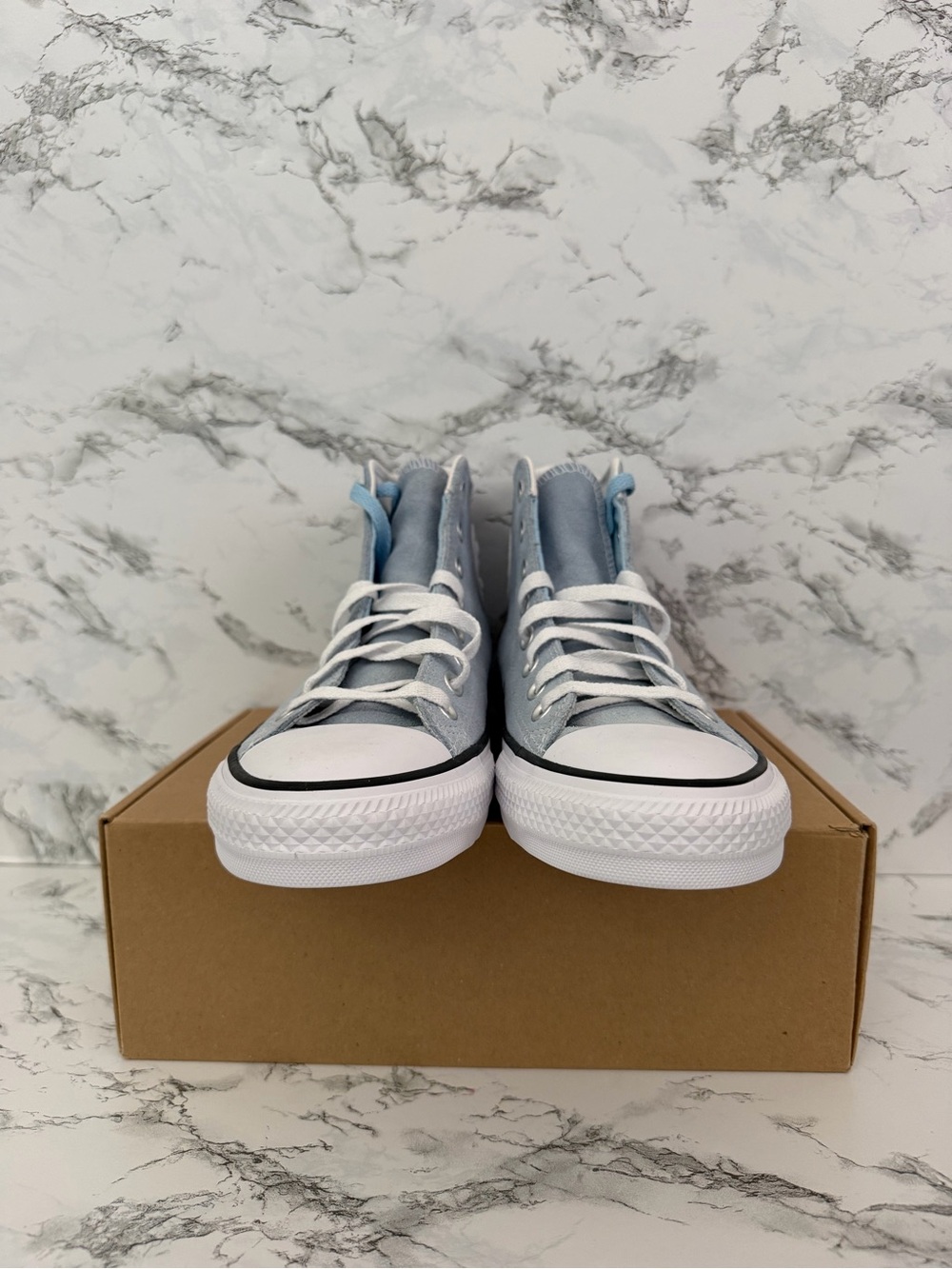 Converse Chuck Taylor All Star Pro Hi CONS Shoes Baby Blue Women’s Size 10.5 - Picture 4 of 9